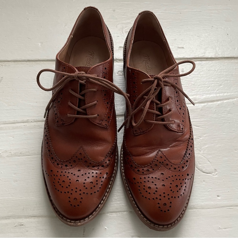 Madewell English Saddle Leather Women’s Brogues